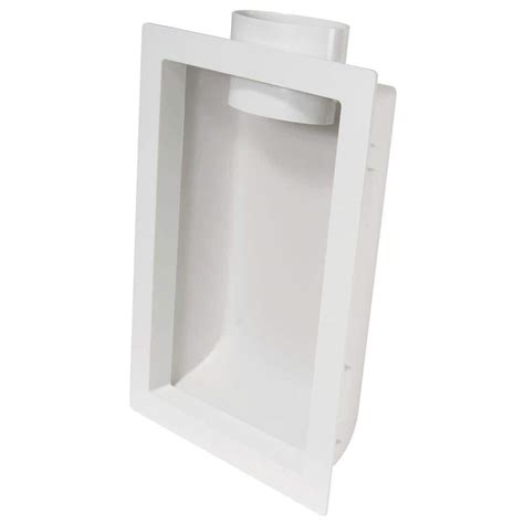 plastic recessed dryer vent box